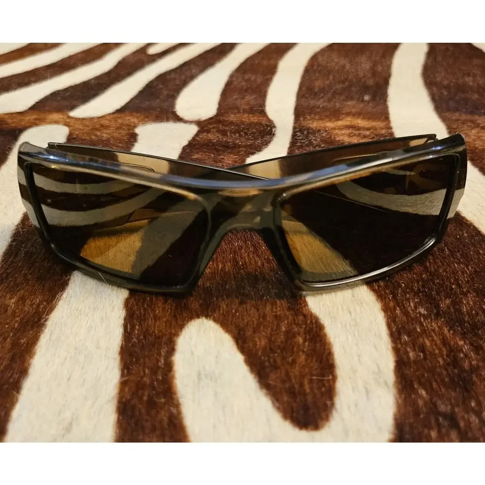 Vintage Oakley Gascan Rootbeer Amber Brown Sunglasses Made in USA FRAMES
